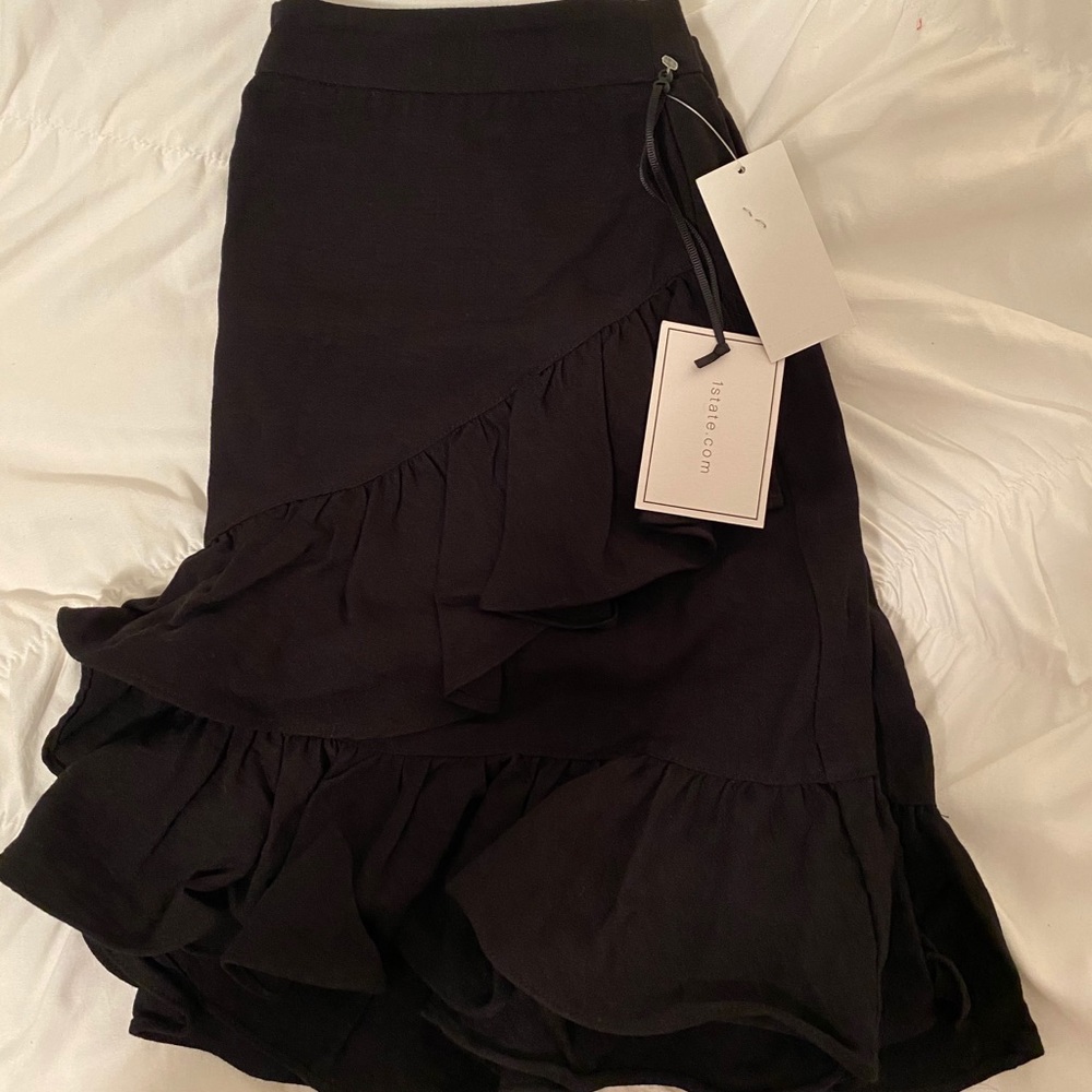 Black Ruffle Skirt - Picture 3 of 5